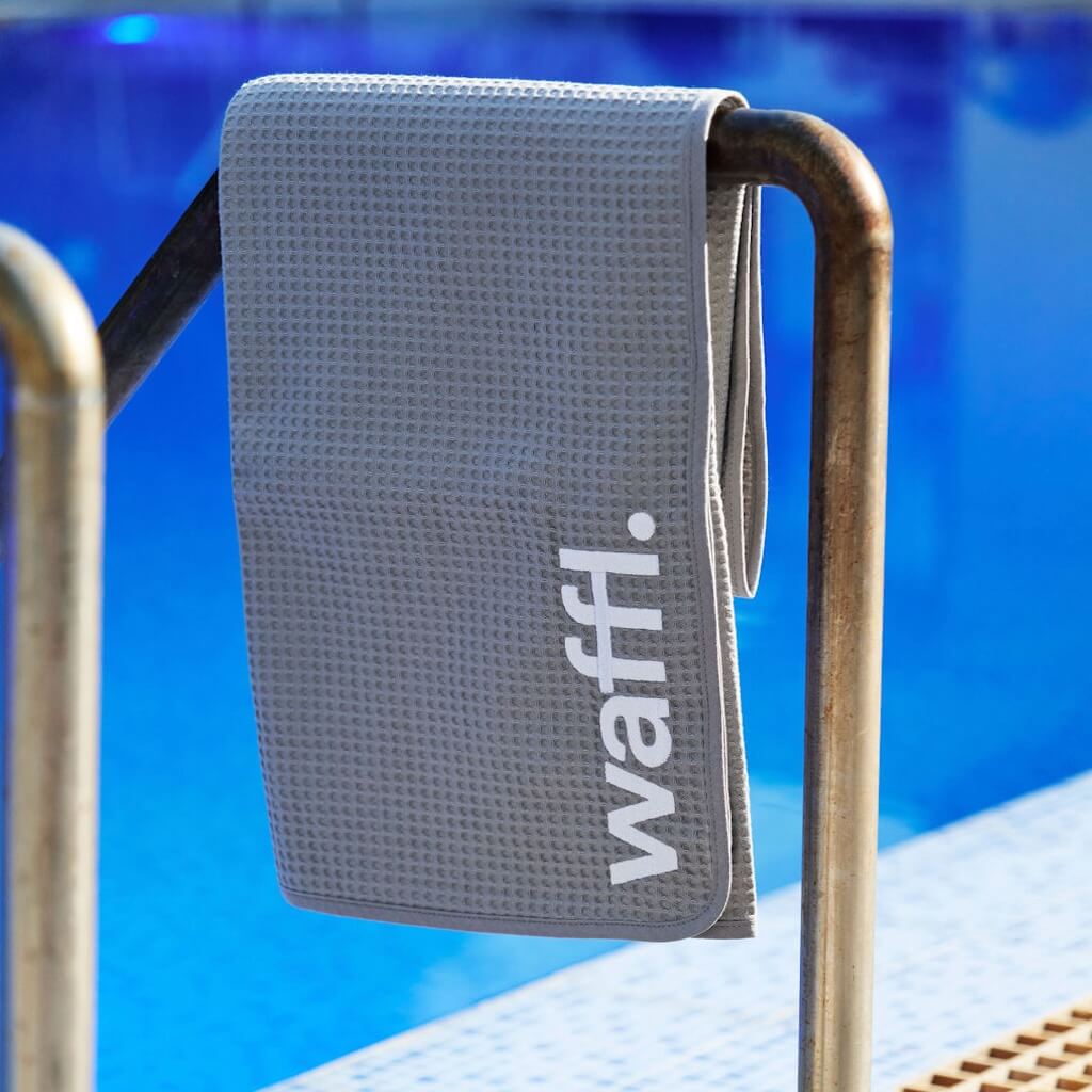 Stone Grey waffl towel