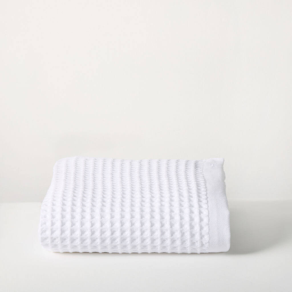 waffl Bath Sheet - White
