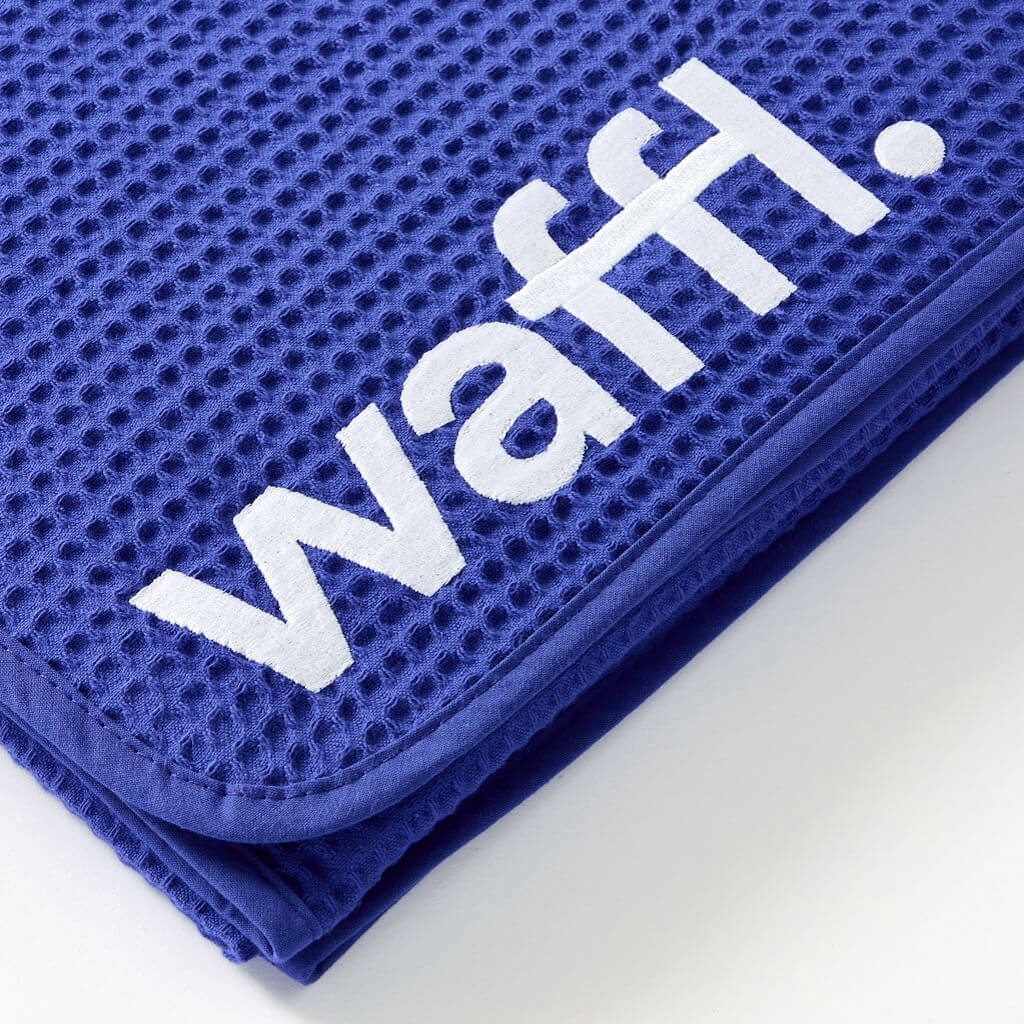 waffl mini towel - royal blue