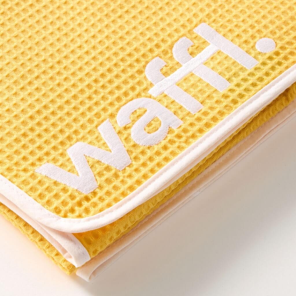 Solar Yellow waffl towel