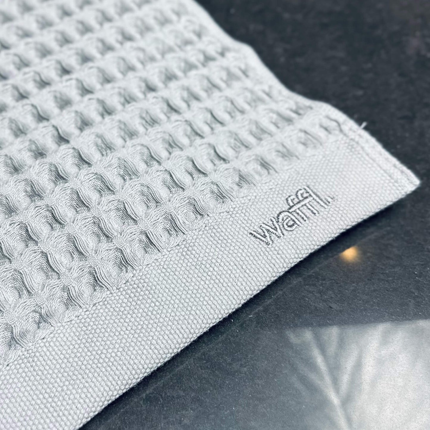 waffl Hand Towel - Stone Grey