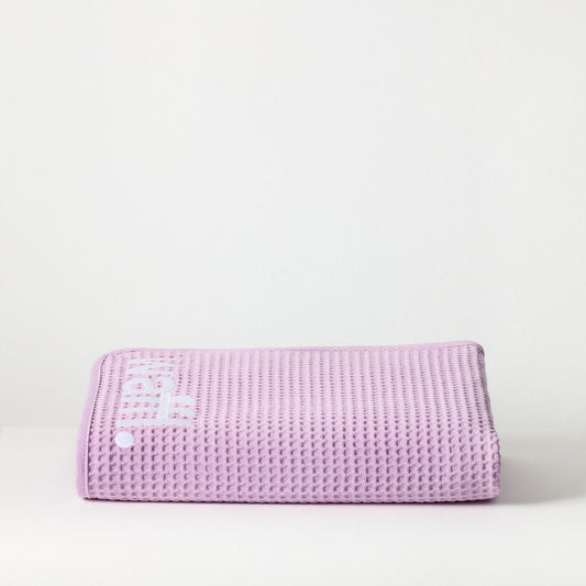 Lilac waffl towel