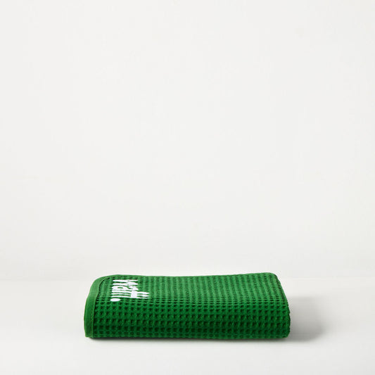 waffl mini towel - bottle green