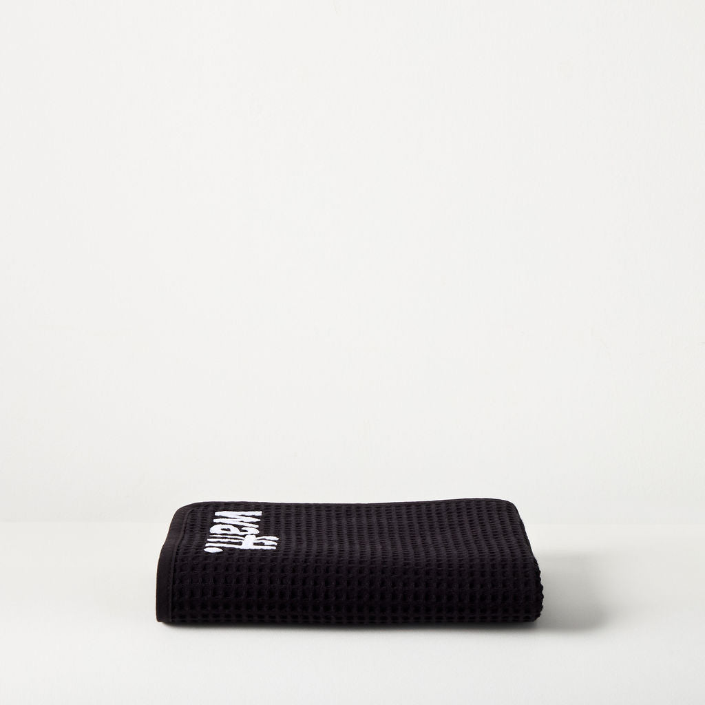 waffl mini towel - stealth black