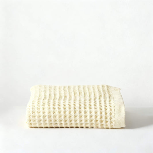 waffl Bath Sheet - Ivory
