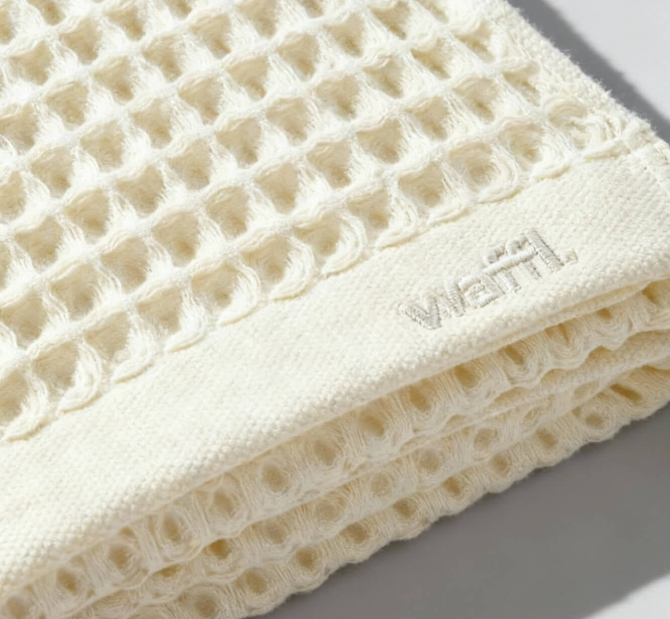 waffl Bath Sheet - Ivory