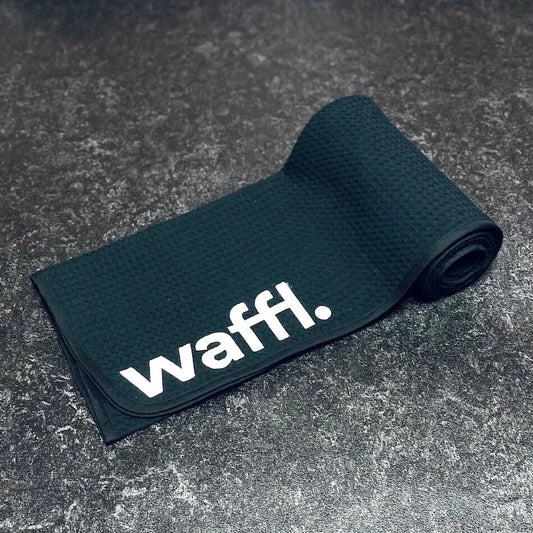 Stealth Black waffl towel