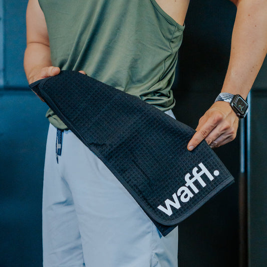 waffl mini towel - stealth black