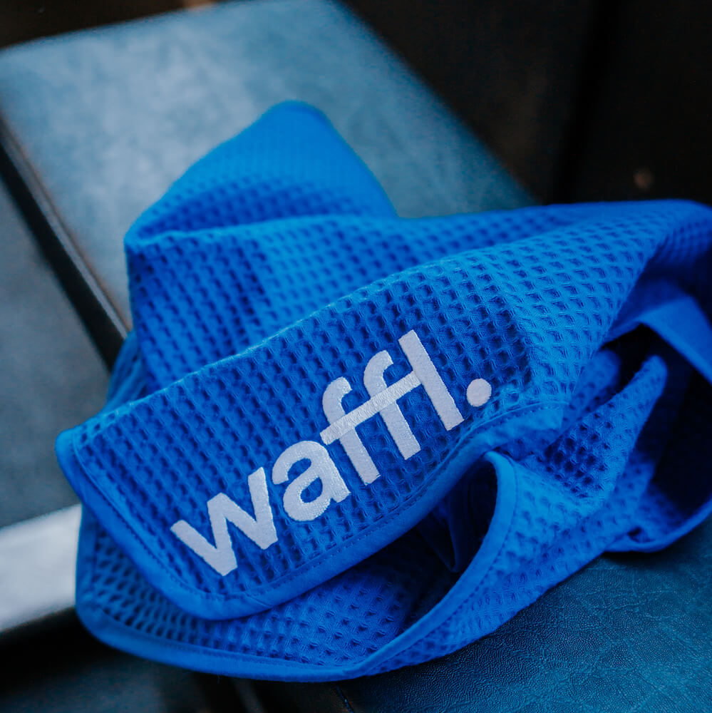 waffl mini towel - royal blue